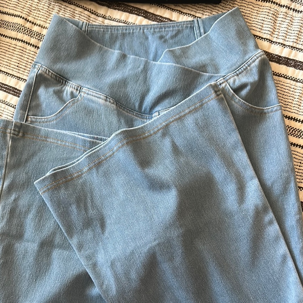 Fashion Nova High Rise Light Blue Jeans